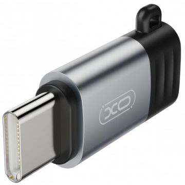 XO&nbsp;Design Adaptor Date si Incarcare Lightning - USB-C XO Design NB263A, Negru