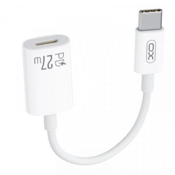 XO&nbsp;Design Adaptor Date si Incarcare USB-C - Lightning XO Design NB-R268A, Alb