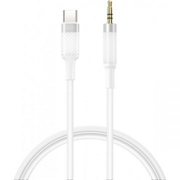 XO&nbsp;Design Cablu Audio USB-C - 3.5mm XO Design NB-R279B, 1m, Alb
