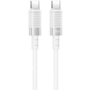 XO&nbsp;Design Cablu Date si Incarcare USB-C - USB-C XO Design NB-Q282B, 60W, 1m, Alb