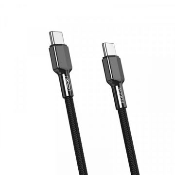 XO&nbsp;Design Cablu Date si Incarcare USB-C - USB-C XO Design NB183B, 60W, 1m, Negru