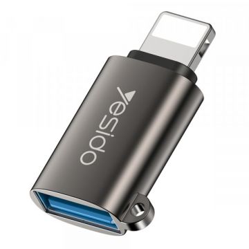 Yesido Adaptor OTG Lightning - USB-A Yesido GS14, Negru