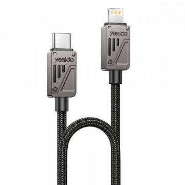 Yesido Cablu Date si Incarcare USB-C - Lightning Yesido CA195, 27W, 1.2m, Negru