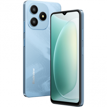 Blackview Telefon Blackview WAVE 9C, 6.56 HD IPS, 4GB RAM, 64GB stocare, Octa Core 1.6GHz, Camera 13MP, Baterie 5000mAh, Android 15, Albastru