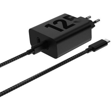 Motorola Incarcator retea Motorola PG38C06632 TurboPower 125W Duo Charger GaN, 2 x USB Type-C (PD), inclus cablu USB Type-C (6.5A), Negru