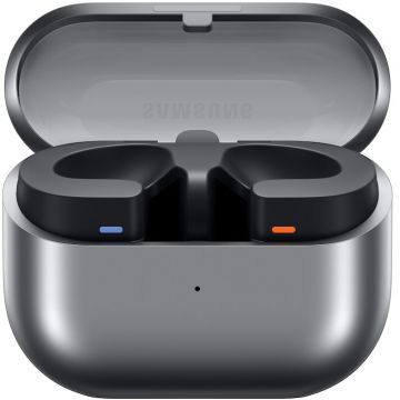 Samsung Carcasa de incarcare Samsung pentru casti Samsung Galaxy Buds3, USB-C, suport incarcare wireless (Qi), Gri