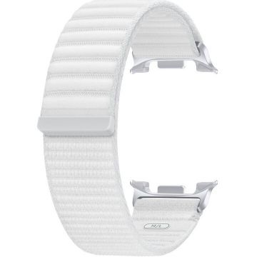 Samsung Curea Smartwatch Samsung Fabric Band, pentru Galaxy Watch8 / Watch8 Classic, marime M/L, Alb