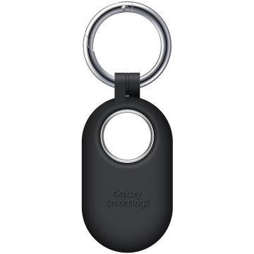 Samsung Husa protectie cu breloc Samsung, pentru Galaxy SmartTag2, silicon, Negru