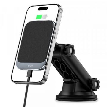 Tech-Protect Incarcator Auto Wireless Tech-Protect MM15W-V2, 15W, 1.67A, Negru