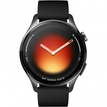 Xiaomi Ceas inteligent Xiaomi Watch 5, Ecran AMOLED 1.54, Wi-Fi, Bluetooth, bratara fluoroelastomer, Negru