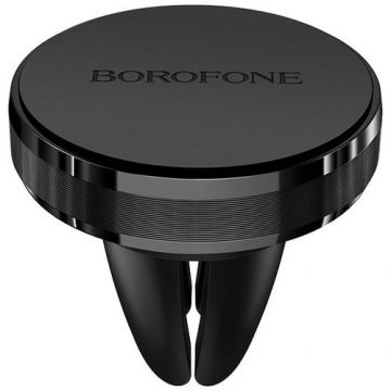 Suport auto magnetic Borofone BH8 Air, Grila de ventilatie (Negru)