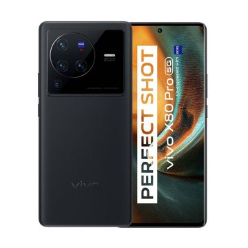 Telefon Vivo X80 Pro 5G, 12GB RAM, 256GB, Cosmic Black, Dual Sim, Camera Quad: 50 MP, Snapdragon 8 Gen 1, V2145
