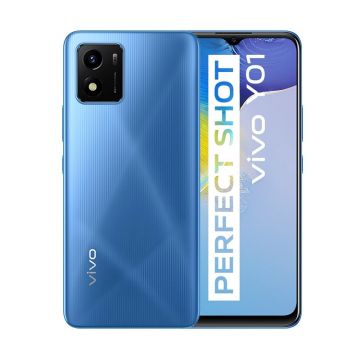 Telefon Vivo Y01, 3GB RAM, 32GB, Sapphire Blue, Dual Sim, Camera Single: 13 MP, procesor Helio P35, V2118