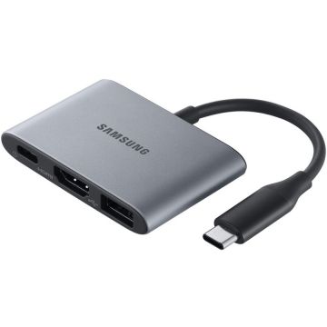 Adaptor multiport Samsung, USB Type-C, Gray
