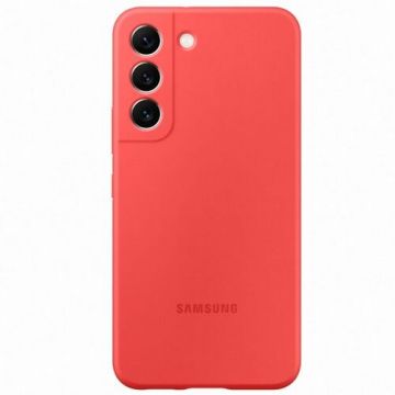 Carcasa Silicon Cover pentru SAMSUNG Galaxy S22, Coral