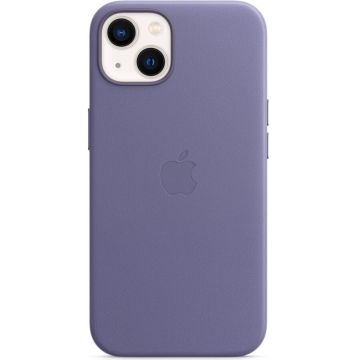 Husa de protectie Apple Leather Case with MagSafe pentru iPhone 13, Wisteria