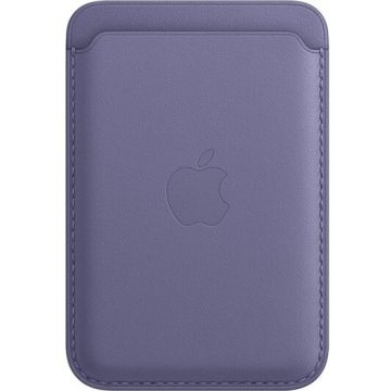 Husa de protectie Apple Leather Wallet MagSafe pentru iPhone, Wisteria