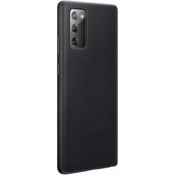 Husa de protectie Samsung Leather Black pentru Galaxy Note 20/5G (2020)