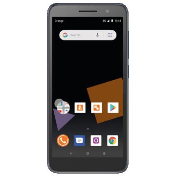 Smartphone Orange Rise 54 5inch 4G Quad-Core 8GB black