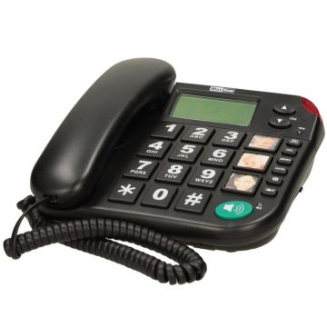 Telefon fix cu fir MaxCom KXT480, Black