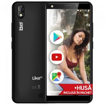 Telefon mobil iHunt Like Hi 5 16GB 5.0-inch Camera 8MP Quad-Core 2000mAh Dual SIM Android GO Black