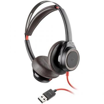 Casca Call Center Poly Blackwire 7225, BW7225,USB-A Binaural Black 211144-01