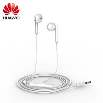 Casca cu fir stereo si microfon Huawei AM115 White, mufa 3.5mm