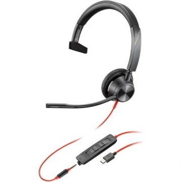 Casca Poly Blackwire, BW3315, USB-C, 213937-01 Casca Poly Blackwire, BW3315, USB-C, 213937-01