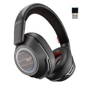 Casti Wireless Call Center Poly Voyager 8200UC, USB-C (Negru)