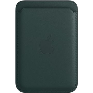 Husa de protectie Apple Leather Wallet with MagSafe, Forest Green