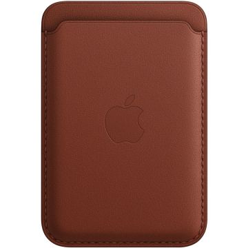 Husa de protectie Apple Leather Wallet with MagSafe, Umber