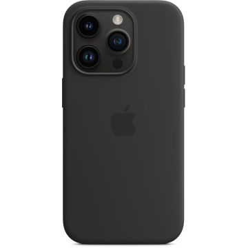 Husa de protectie Apple Silicone Case with MagSafe pentru iPhone 14 Pro, Midnight