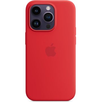 Husa de protectie Apple Silicone Case with MagSafe pentru iPhone 14 Pro, (PRODUCT)RED