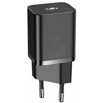 Incarcator retea Super Si, Quick Charge 20W, 1 x USB Type-C 5V/3A max, negru