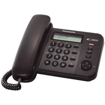 Telefon Fix Panasonic KX-TS560FXB, Caller ID (Negru)