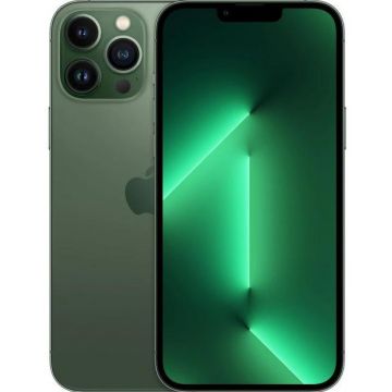 Telefon Mobil Apple iPhone 13 Pro Max, Super Retina XDR OLED 6.7inch, 512GB Flash, Camera Quad 12 + 12 + 12 MP + TOF 3D LiDAR, Wi-Fi, 5G, iOS (Verde)