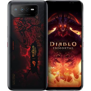 Telefon mobil ASUS ROG Phone 6 Diablo, Dual SIM, 512GB, 16GB RAM, 5G, Hellfire Red