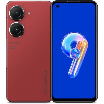 Telefon mobil ASUS Zenfone 9, Dual SIM, 8GB RAM, 128GB, 5G, Sunset Red