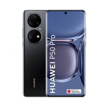 Telefon Mobil Huawei P50 Pro, Procesor Octa-Core, OLED 6.6inch, 8GB RAM, 256GB Flash, Camera Quad 50+64+13+40MP, Wi-Fi, 4G, Dual Sim, Android (Negru)