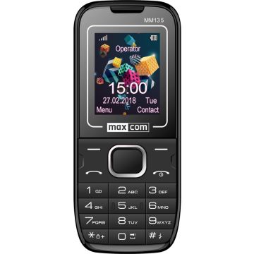 Telefon mobil Maxcom Classic MM135, Dual SIM, Black/Blue