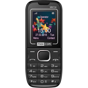 Telefon mobil MaxCom MM134, Dual SIM, Negru
