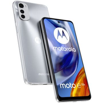 Telefon mobil Motorola Moto E32s, Dual SIM, 64GB, 4GB RAM, 4G, Misty Silver