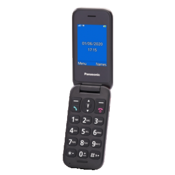 Telefon mobil Panasonic KX-TU400, Ecran 2.4inch, Single SIM, Buton SOS, RO-ALERT (Rosu)