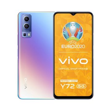 Telefon Vivo Y72 5G, 8GB RAM, 128GB, Dream Glow, Dual Sim, Camera Tripla: 64 MP, procesor MediaTek MT6833 Dimensity 700