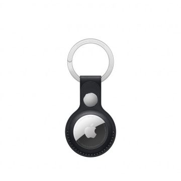 AirTag Leather Key Ring pentru AirTag Apple, Midnight