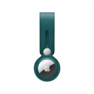 AirTag Leather Loop pentru AirTag Apple, Forest Green