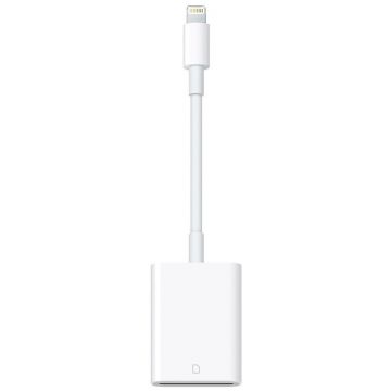 Apple Lightning la cititor de carduri SD pentru camera