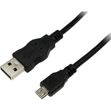 CABLU alimentare si date LOGILINK, pt. smartphone, USB 2.0 (T) la Micro-USB 2.0 (M), 5m, negru, CU0060