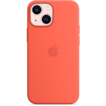 Husa de protectie Apple Silicone Case with MagSafe pentru iPhone 13 mini, Nectarine