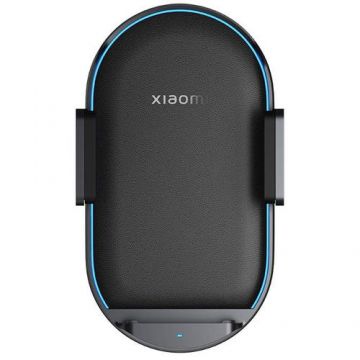 Suport auto Xiaomi Wireless Car Charger Pro WCIJ05Z, Incarcare Wireless Qi, 50W, USB Type-C (Negru)
